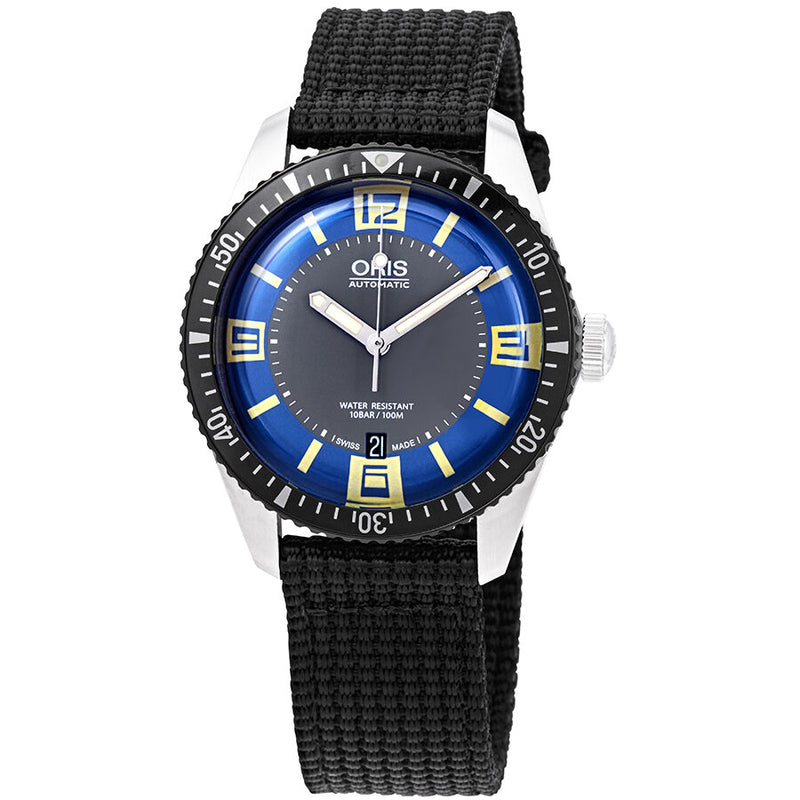 Oris Divers Sixty-Five Blue and Grey Dial Men's Watch 733-7707-4065BKFS#01 733 7707 4065-07 5 20 24 - Watches of America