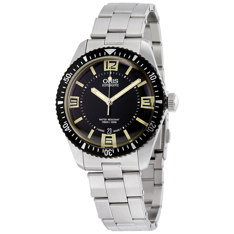 Oris Divers Sixty-Five Automatic Black Dial Men's Watch 733-7707-4064MB#01 733 7707 4064-07 8 20 18 - Watches of America