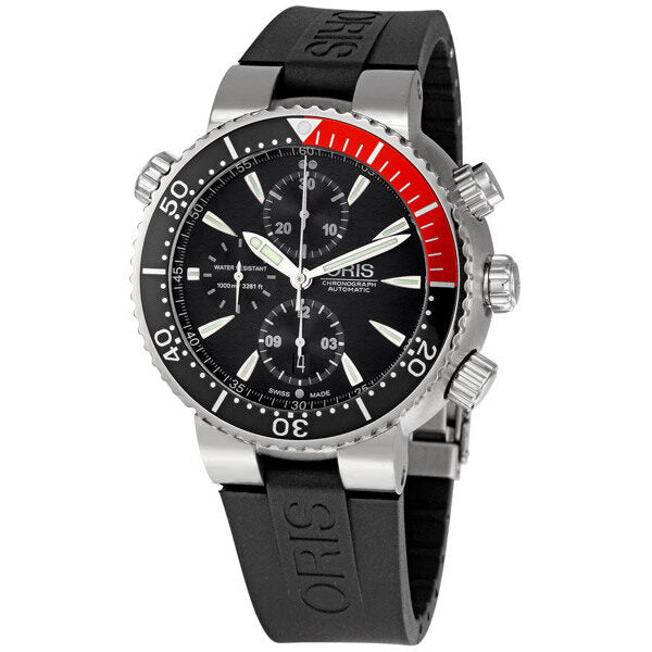 Oris Divers Titanium Chronograph Automatic Coke Dive Men's Watch #674-7599-7154RS - Watches of America