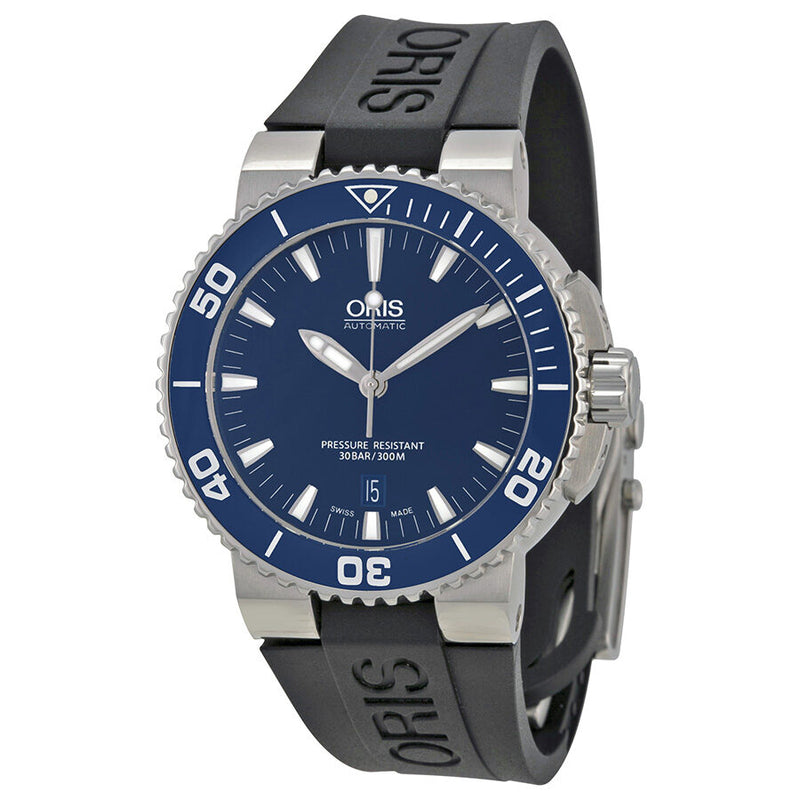 Oris Diving Aquis Date Automatic Blue Dial Men's Watch 733-7653-4155RS#01 733 7653 4155-07 4 26 34EB - Watches of America