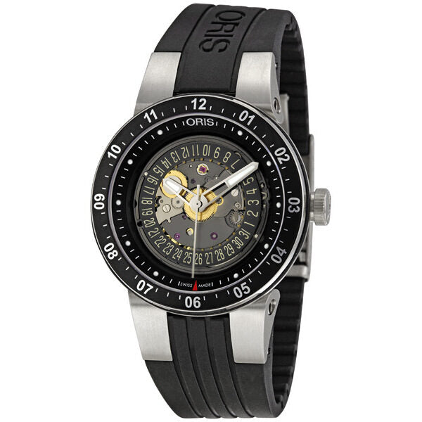 Oris Men's Williams F1 Team Skeleton Date  Automatic Watch 733-7613-4114RS#01 733 7613 4114 07 4 24 44 - Watches of America