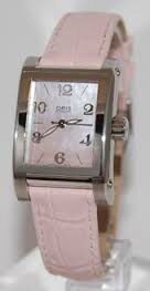 Oris Miles Mother of Pearl Dial Stainless Steel Pink Leather Ladies Watch #561-7526-4058LS - Watches of America