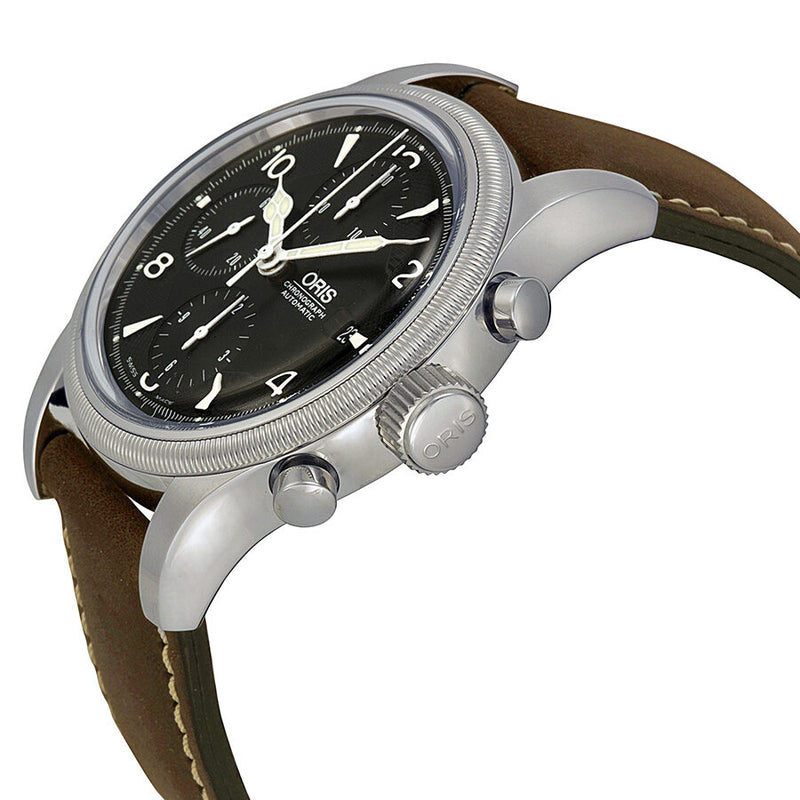 Oris Oskar Bider Limited Edition Black Dial Brown Leather Men's Watch #01 774 7567 4084-Set LS - Watches of America #2