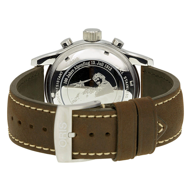 Oris Oskar Bider Limited Edition Black Dial Brown Leather Men's Watch #01 774 7567 4084-Set LS - Watches of America #3