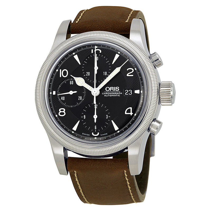 Oris Oskar Bider Limited Edition Black Dial Brown Leather Men's Watch #01 774 7567 4084-Set LS - Watches of America