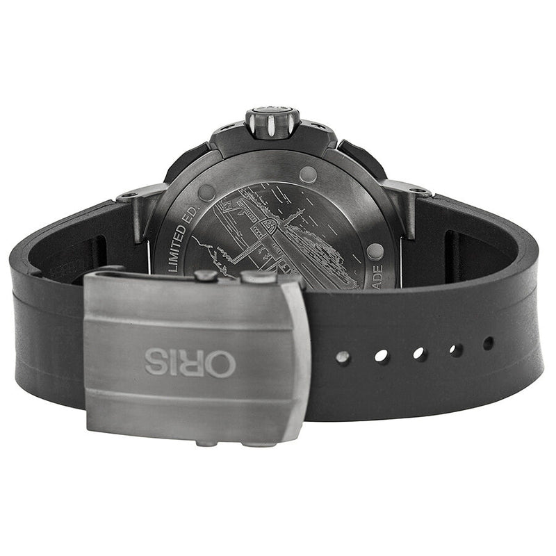 Oris ProDiver Hirondelle Limited Edition Black Dial Black Rubber Men's Watch #01 667 7645 7294-Set - Watches of America #3