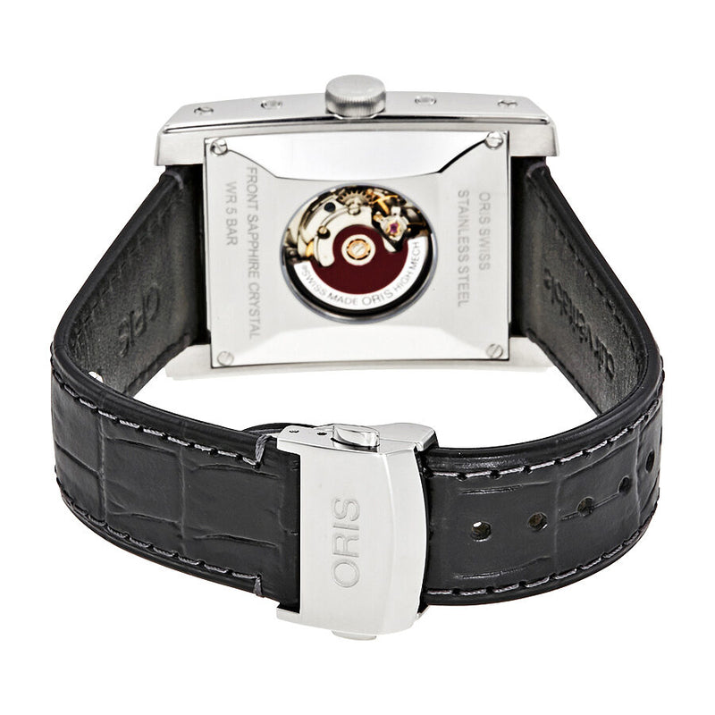 注目 Rectangular Oris Automatic 582 01 Watch Men's Dial Black その他