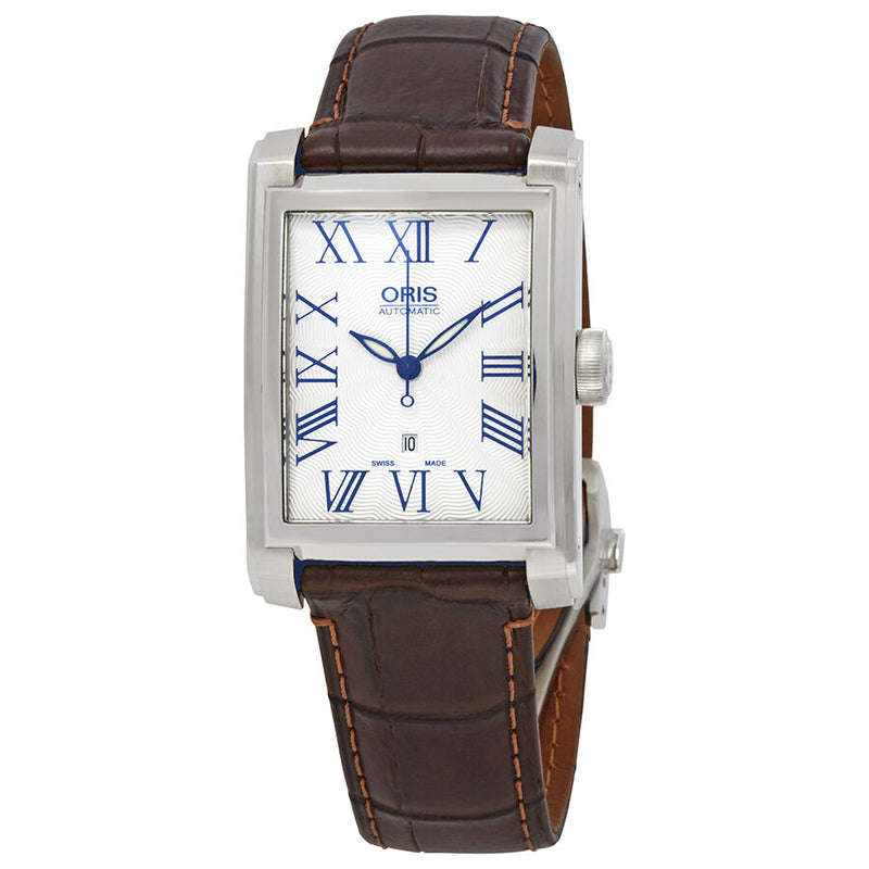 Oris Rectangular Date Automatic Silver Dial Men's Watch #01 561 7657 4071-07 5 21 70FC - Watches of America