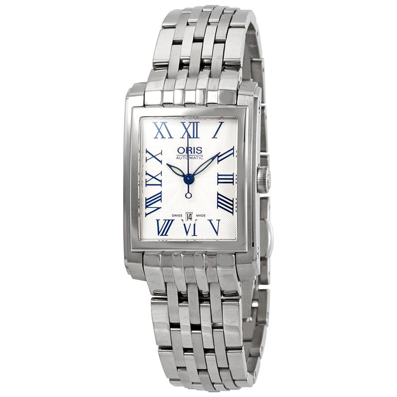Oris Rectangular Date Silver Dial Stainless Steel Ladies Watch 561-7656-4071MB#01 561 7656 4071 07 8 17 82 - Watches of America