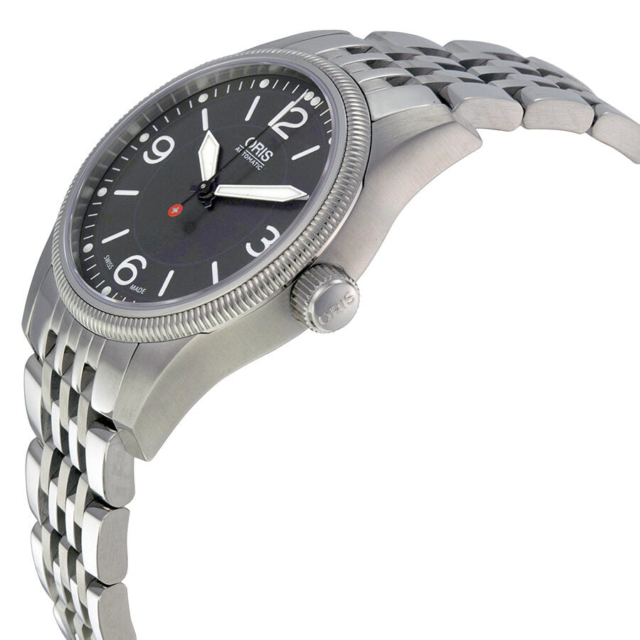 Oris Swiss Hunter Team Black Dial Stainless Steel Mid Size Watch