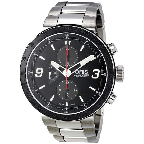 Oris TT1 Chrono Black Dial Automatic Chronograph Stainless Steel