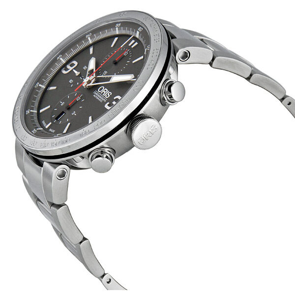 Oris TT1 Chronograph Grey Dial  Stainless Steel Men's Watch 674-7659-4163MB #01 674 7659 4163 07 8 25 10 - Watches of America #2