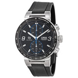 Oris Williams F1 Team Black Dial Rubber Strap Men's Watch #773-7685-4184RS - Watches of America