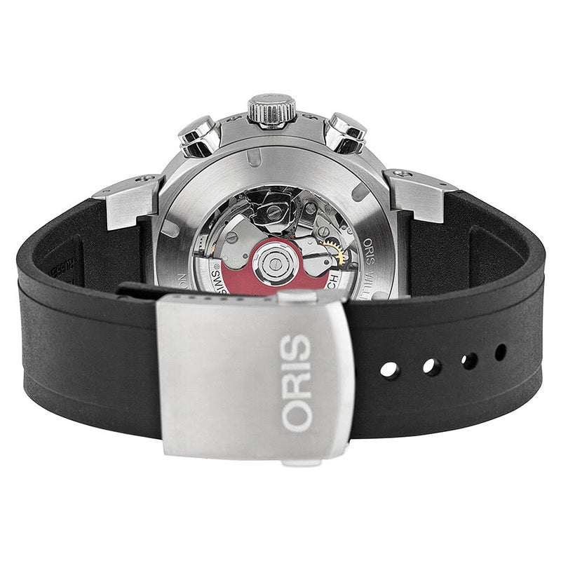 Oris Williams F1 Team Black Dial Rubber Strap Men's Watch #773-7685-4184RS - Watches of America #3