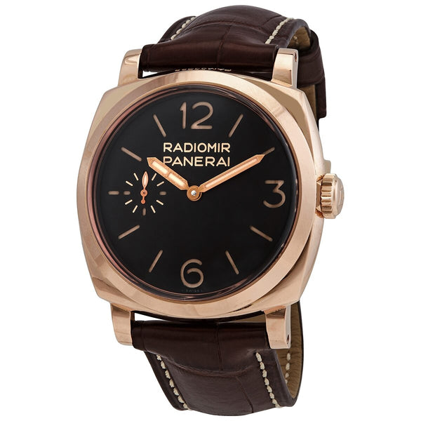 Panerai 1940 Oro Rosso Manual Wind Brown Dial 18k Rose Gold Men's Watch #PAM00398 - Watches of America