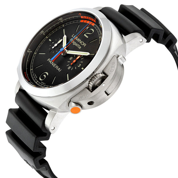 Panerai Luminor 1950 3 Day Chrono Flyback Regatta Black Dial Men's Watch #PAM00526 - Watches of America