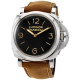 Panerai Luminor 1950 Black Dial Leather Men's Watch #PAM00372 - Watches of America