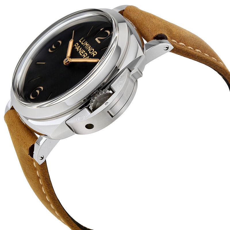 Panerai Luminor 1950 Black Dial Leather Men's Watch #PAM00372 - Watches of America #2