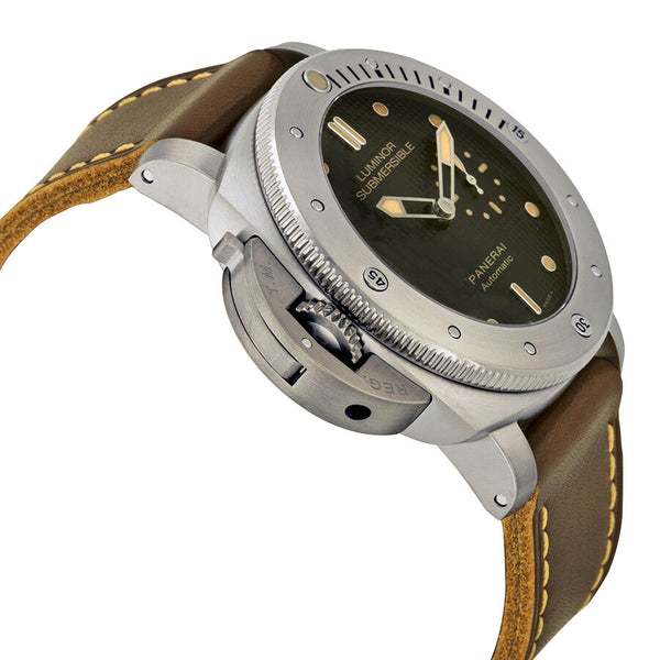 Panerai Luminor 1950 Black Dial Titanium Automatic Men's Watch #PAM00569 - Watches of America #2