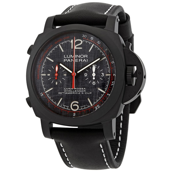 Panerai Luminor 1950 Chronograph Flyback 'Luna Rossa' Automatic Grey Dial Men's Watch #PAM01037 - Watches of America