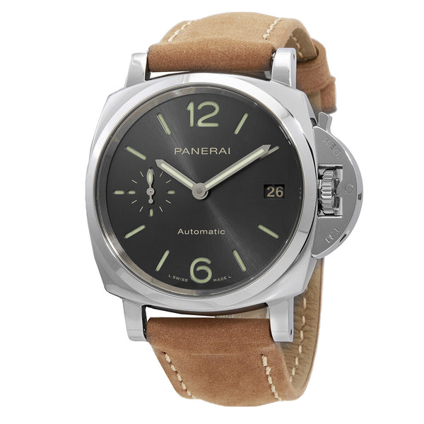 Panerai Luminor Automatic Grey Dial Men's Watch #PAM00755 - Watches of America