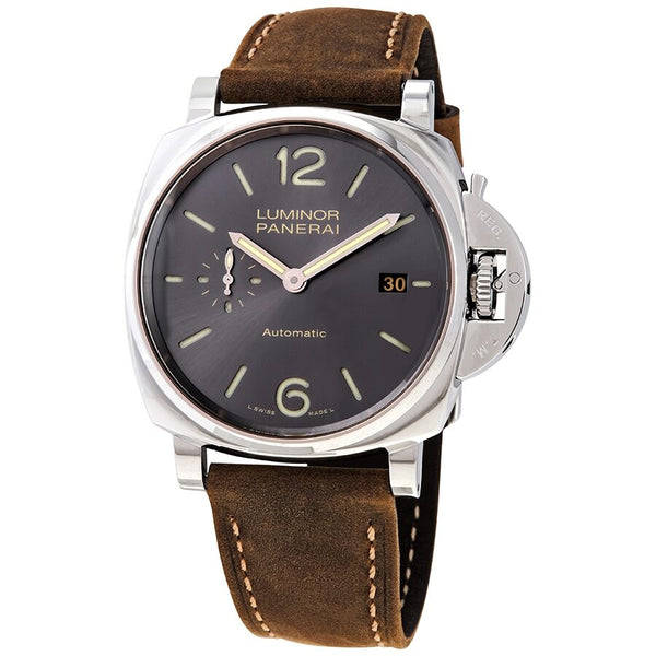 Panerai Luminor Automatic Grey Dial Men's Watch #PAM00904 - Watches of America