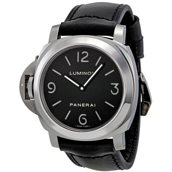 Panerai Luminor Base Black Dial Mechanical Men's Watch #PAM00219 - Watches of America