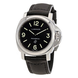 Panerai Luminor Base Logo Acciaio Black Dial Men's Watch #PAM01000 - Watches of America