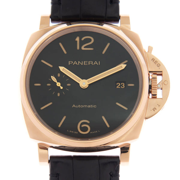 Panerai Luminor Due Automatic Black Dial Men's Watch #PAM01041 - Watches of America