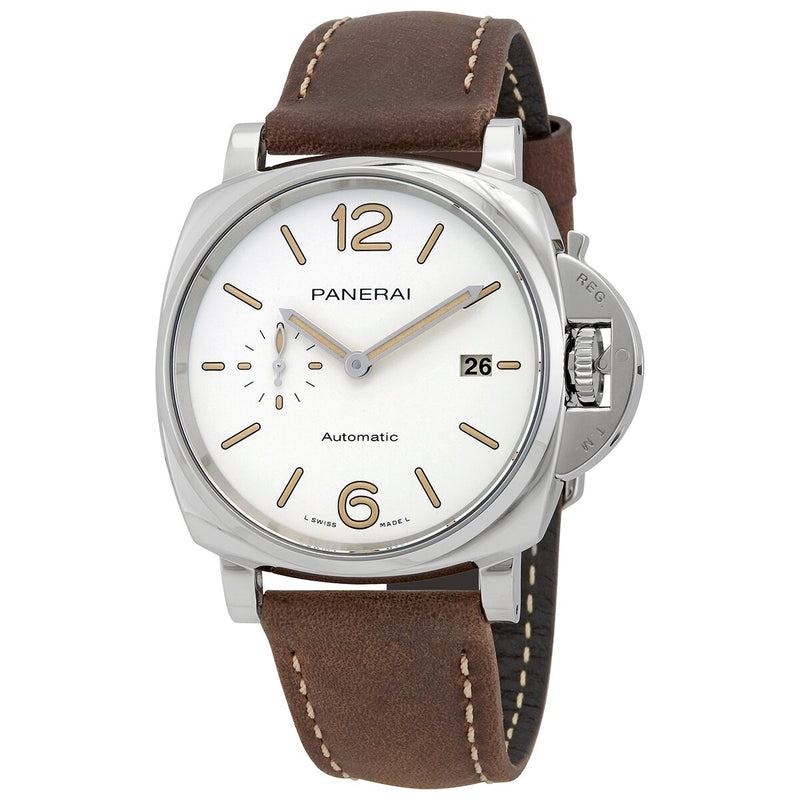 Panerai Luminor Due Automatic Silver Dial Men's Watch #PAM01046 - Watches of America