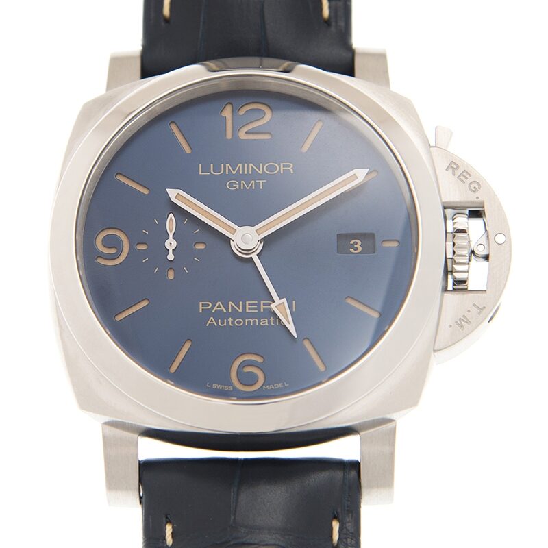 Panerai Luminor GMT Automatic Blue Dial Men's Watch #PAM01033 - Watches of America