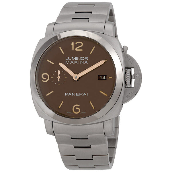 Panerai Luminor Marina 1950 Sand Dial Men's Titanium Watch #PAM00734 - Watches of America