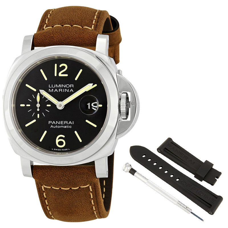 Panerai Luminor Marina Automatic Black Dial 44 mm Men's Watch #PAM01104 - Watches of America