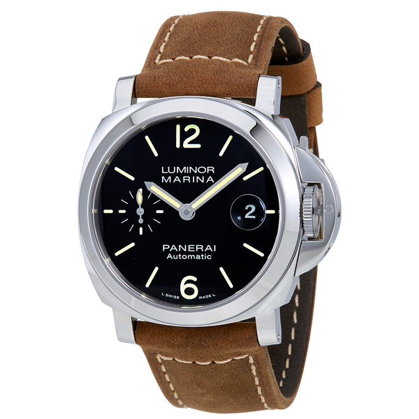 Panerai Luminor Marina Automatic Black Dial Men's Watch #PAM01048 - Watches of America