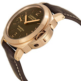 Panerai Luminor Marina Brown Dial 18kt Rose Gold Men's Watch #PAM00511 - Watches of America #2