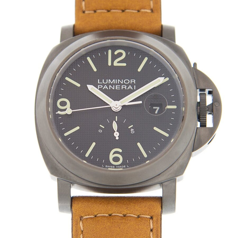 Panerai Luminor Power Reserve PVD Automatic Black Dial Men's Watch #PAM00028 - Watches of America