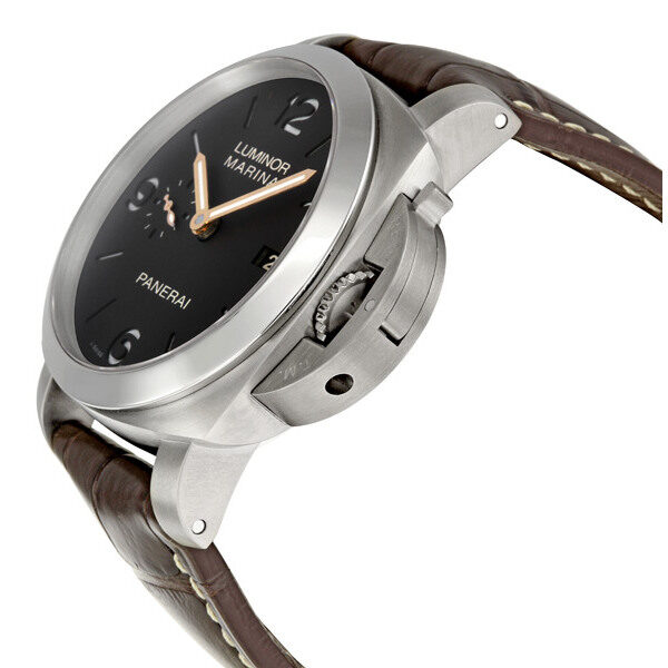 Panerai Luminor Dark Brown Dial Titanium Men's Watch 00351 #PAM00351 - Watches of America #2
