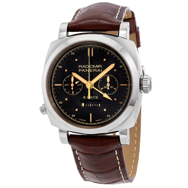 Radiomir 1940 Chrono Monopulsante 8 Days GMT White Gold Men's Watch #PAM00503 - Watches of America