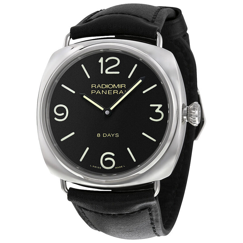 Panerai Radiomir Black Dial Leather Men's Watch #PAM00610 - Watches of America