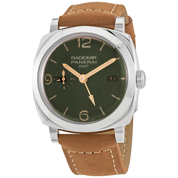 Panerai Radiomir GMT Military Green Dial Men's Watch #PAM00998 - Watches of America