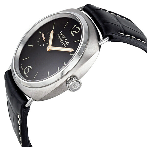 Panerai Radiomir Titanium Black Dial Leather Mechanical Men's Watch #PAM00338 - Watches of America #2