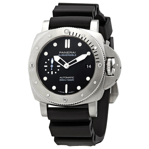 Panerai Submersible Automatic Black Dial Men's Watch #PAM00973 - Watches of America