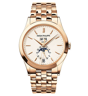 Patek Philippe Annual Calendar Silver Dial 18kt Rose Gold Men's Watch #5396-1R-010 - Watches of America