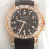 Patek Philippe Aquanaut Automatic Diamond Black Dial Unisex Watch #5167-300R-010 - Watches of America