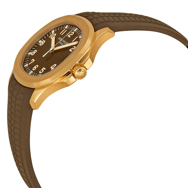 Patek Philippe Aquanaut Brown Dial 18k Rose Gold Brown Rubber Automatic Men's Watch #5167R-001 - Watches of America #2