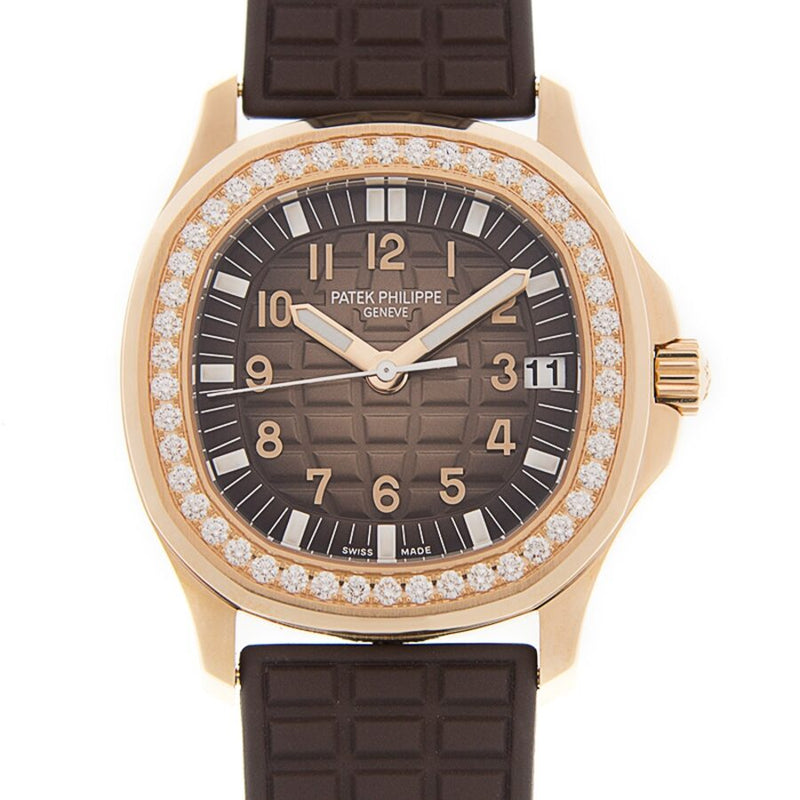 Patek Philippe Aquanaut Luce Automatic Diamond Grey Dial Ladies Watch #5068R - Watches of America