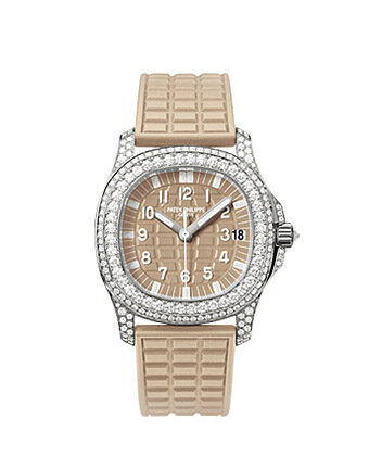 Patek Philippe Aquanaut Luce Haute Joaillerie Honey Beige Ladies Watch #5069G-020 - Watches of America