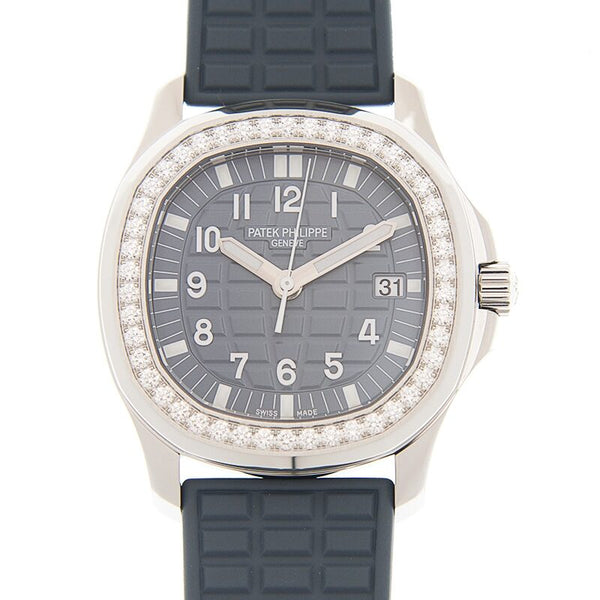 Patek Philippe Aquanaut Luce Quartz Diamond Blue Dial Ladies Watch #5067A-025 - Watches of America