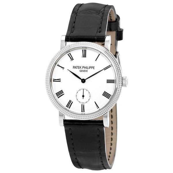 Patek Philippe Calatrava 31mm Mechanical White Dial Ladies Watch -010#7119G - Watches of America