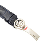Patek Philippe Calatrava Automatic Blue Dial 18kt White Gold Men's Watch #6000G-012 - Watches of America #4